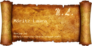 Móritz Laura névjegykártya