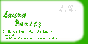 laura moritz business card